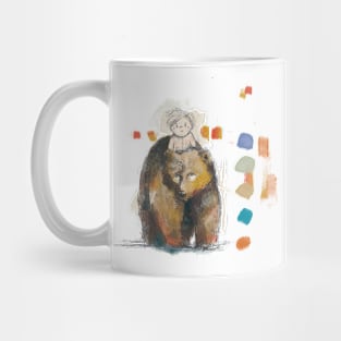 Boy on bear Mug